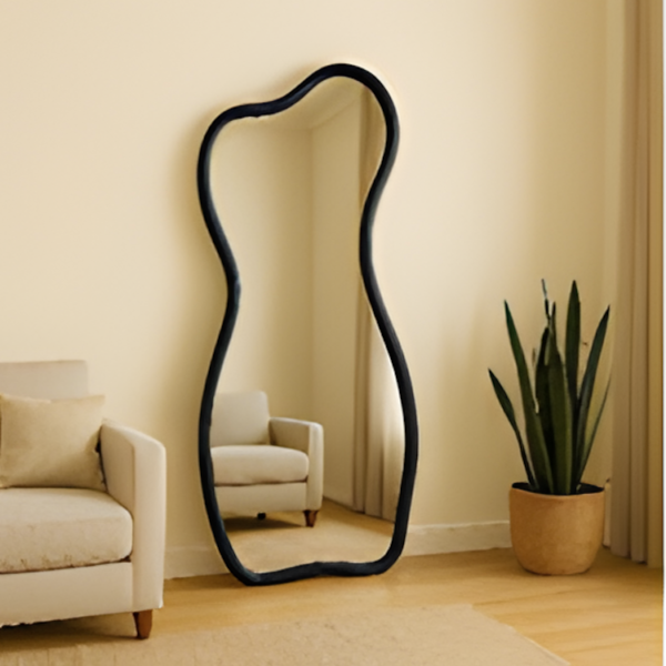 Bonny Mirror - 60 cm × 160 cm, Black
