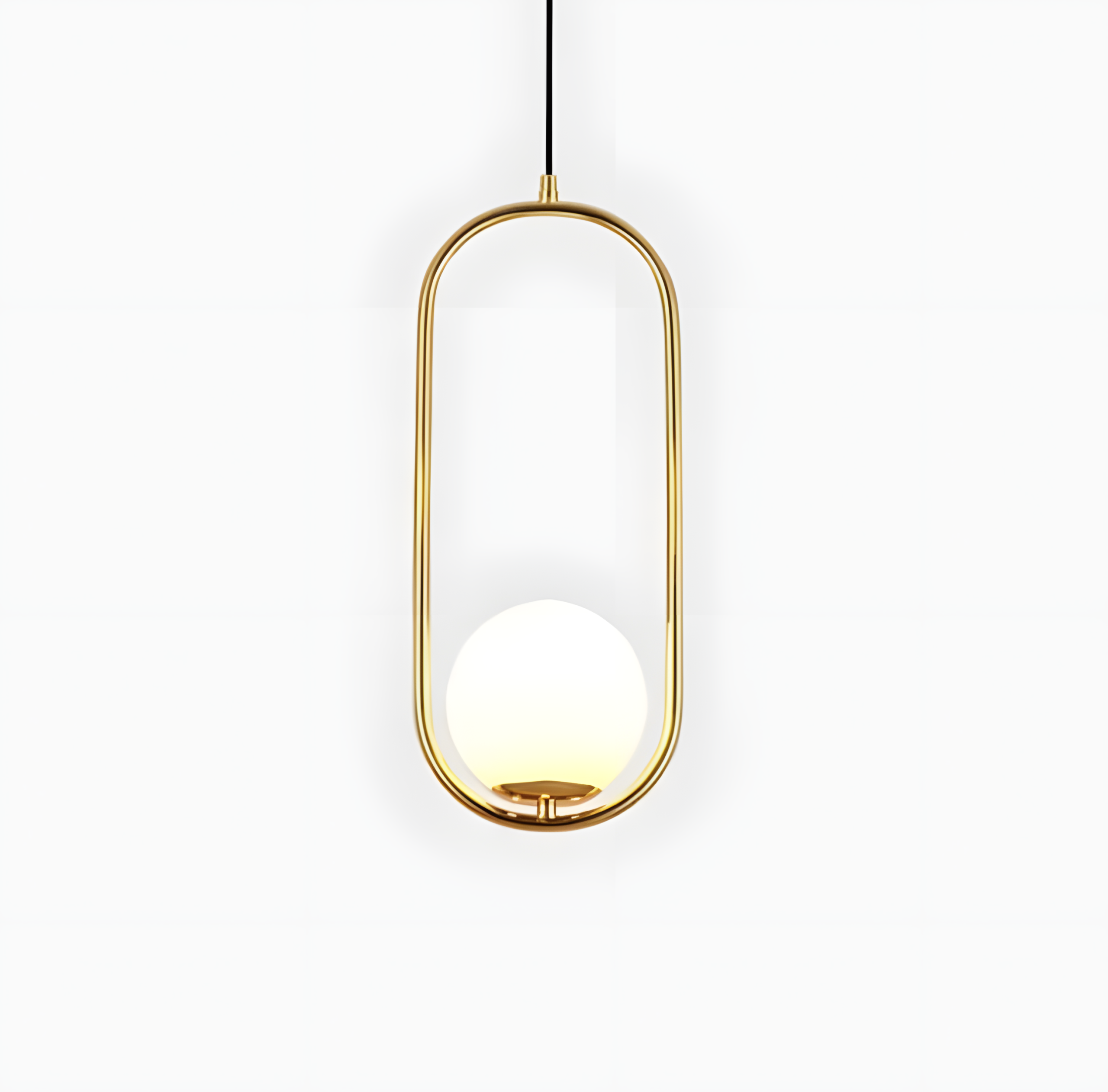 Modern 1-Light Glass Pendant