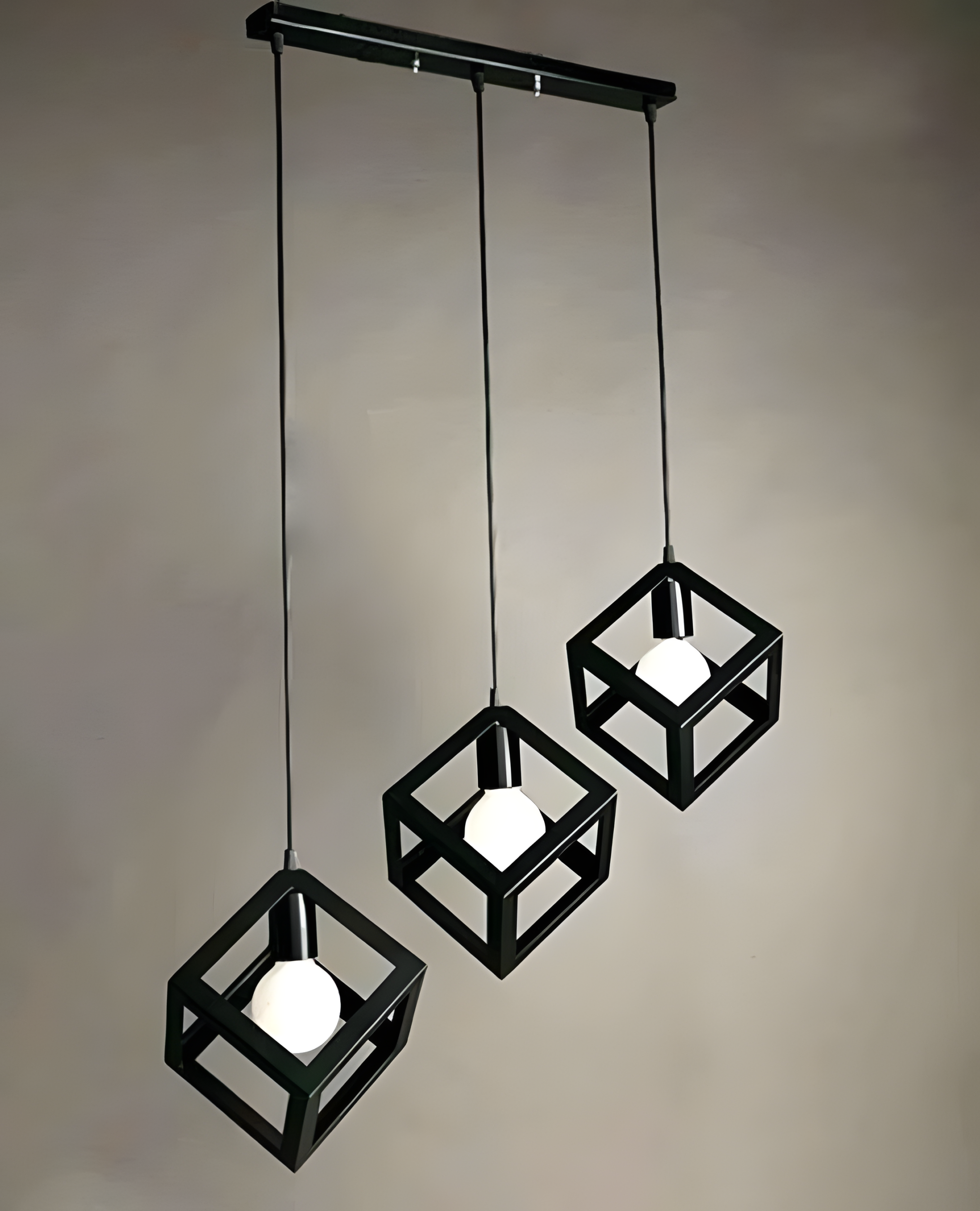 Modern 3-Light Wide Ceiling Light