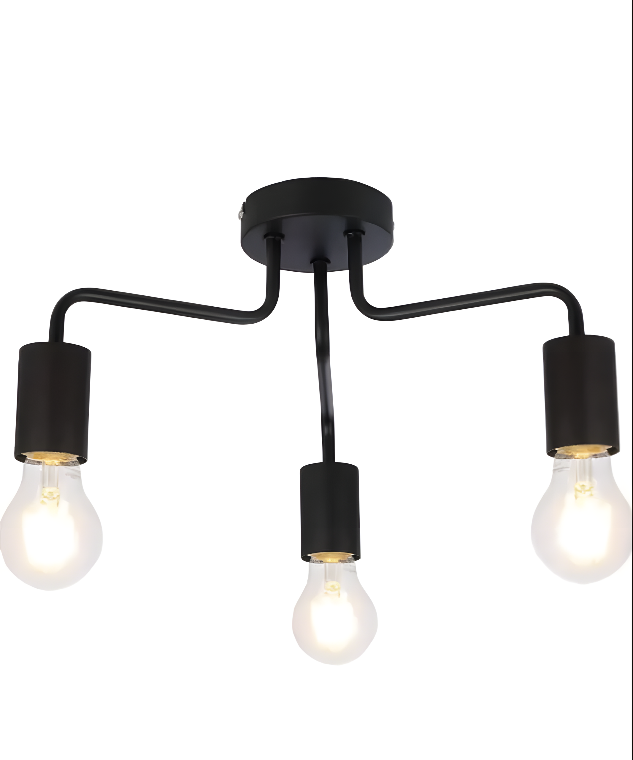 Modern 3-Light Multi-Arm Chandelier