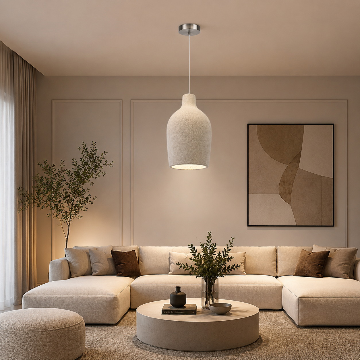 Fiberglass Ceiling Lamp -VL-TBS-389359 - Image 2