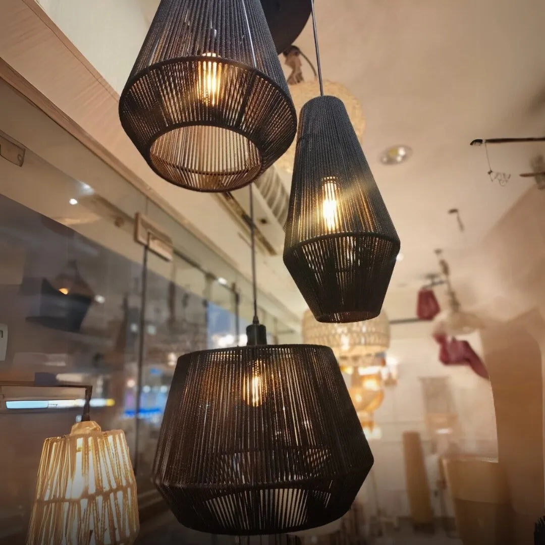 Makrami Boho Ceiling Lamp -VL-TBS-1423392 - Image 2