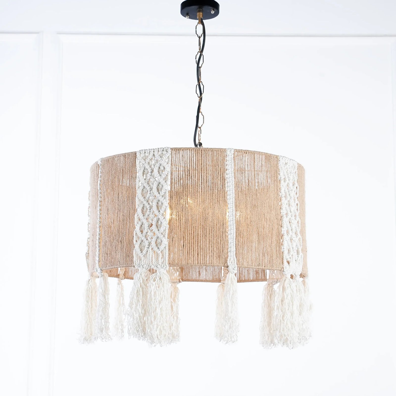 Burlap Boho Ceiling Lamp -VL-TBS-1504473 - Image 2