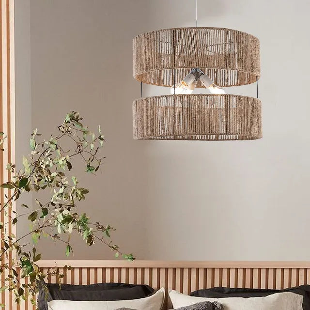 Burlap Boho Ceiling Lamp -VL-TBS-1511480 - Image 2