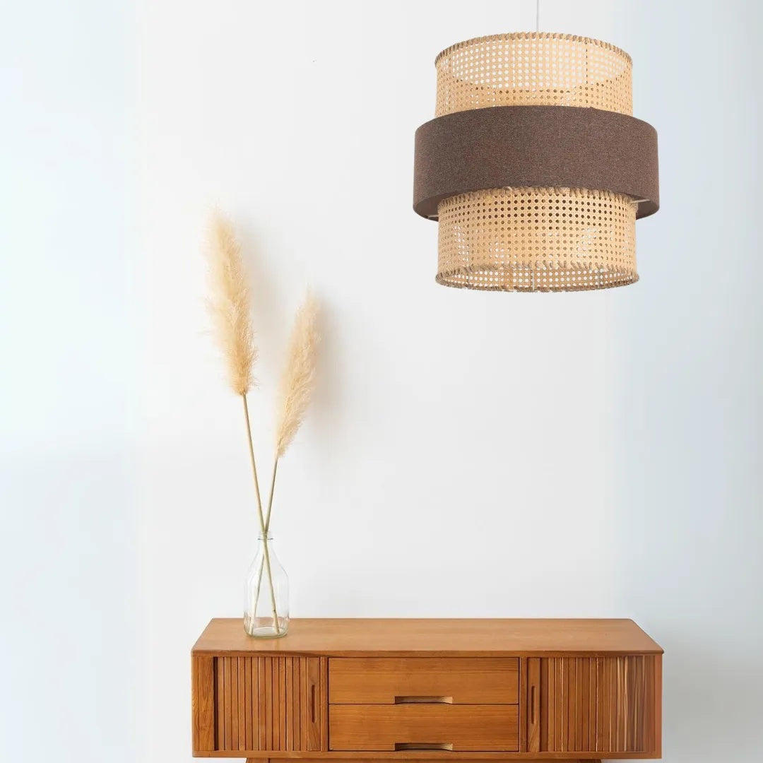 Rattan Boho Ceiling Lamp -VL-TBS-1378347 - Image 2