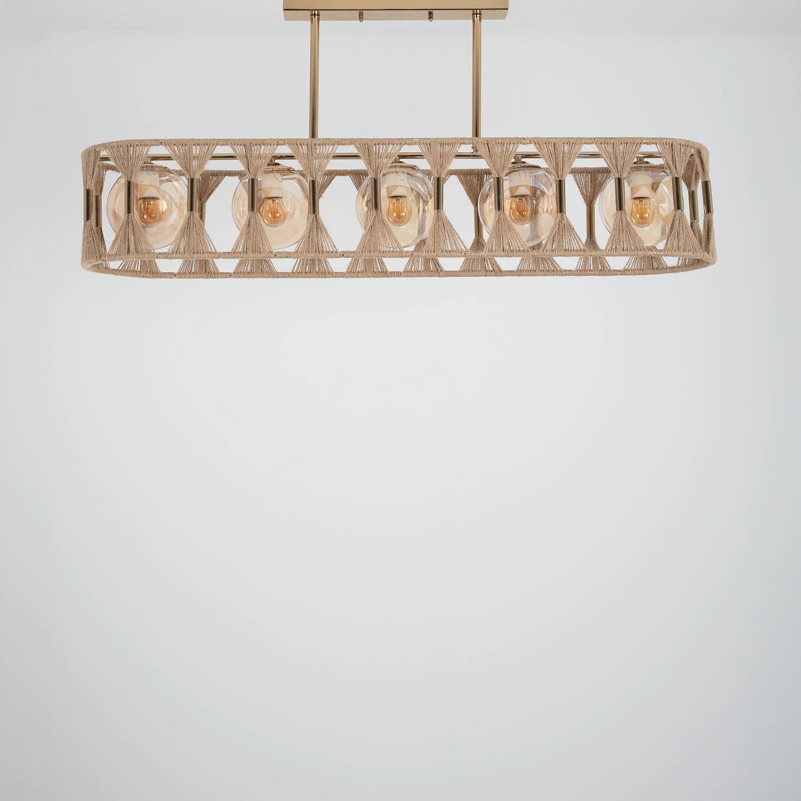 Burlap Boho Ceiling Lamp -VL-TBS-1493462 - Image 2