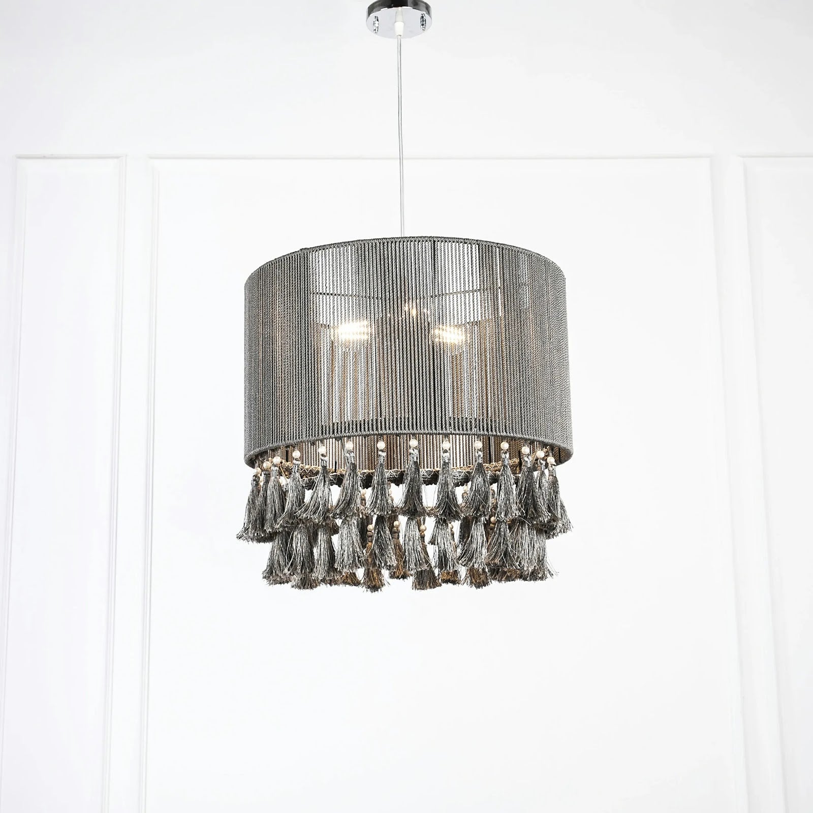 Makrami Boho Ceiling Lamp -VL-TBS-1441410 - Image 2