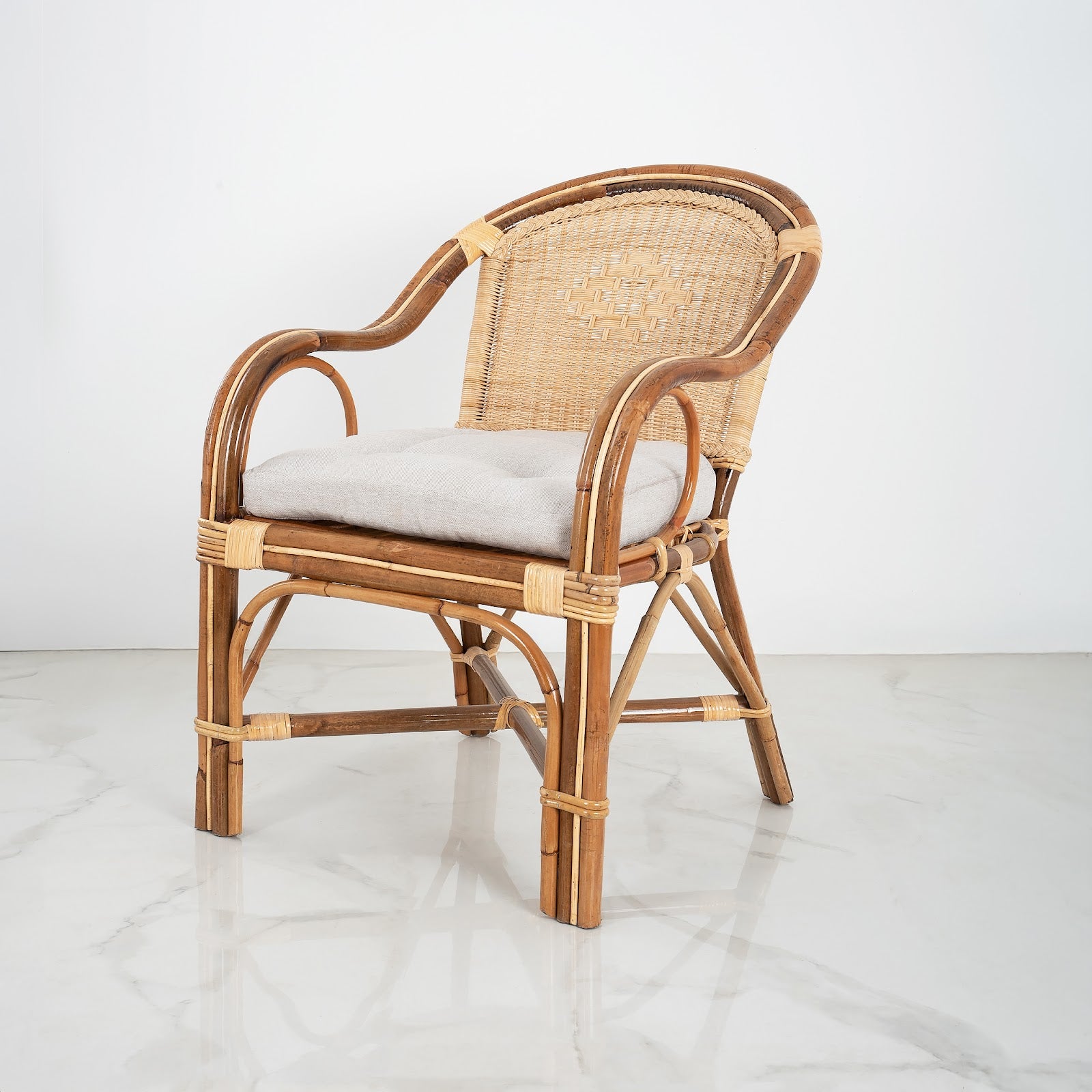 Adventure Threads Curved Outdoor Bamboo Armchair