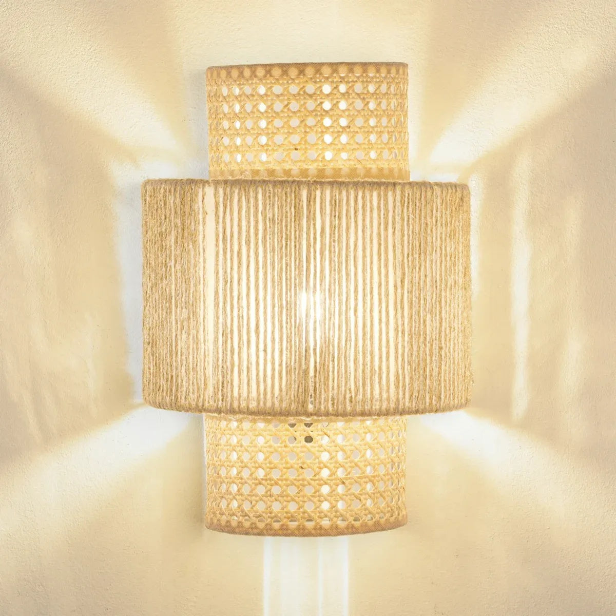 Rattan Boho Wall Lamp -VL-TBS-471441 - Image 4