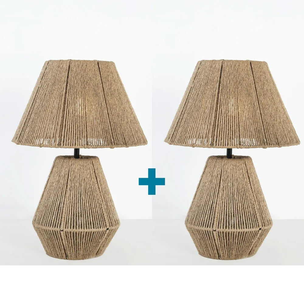 Burlap Table Lamp -VL-TBS-2422390