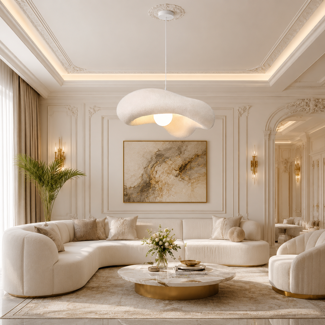 Fiberglass Ceiling Lamp -VL-TBS-366336 - Image 2