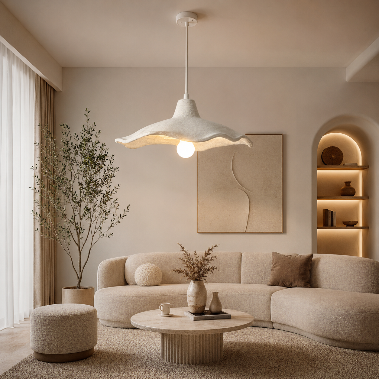 Fiberglass Ceiling Lamp -VL-TBS-320290 - Image 2