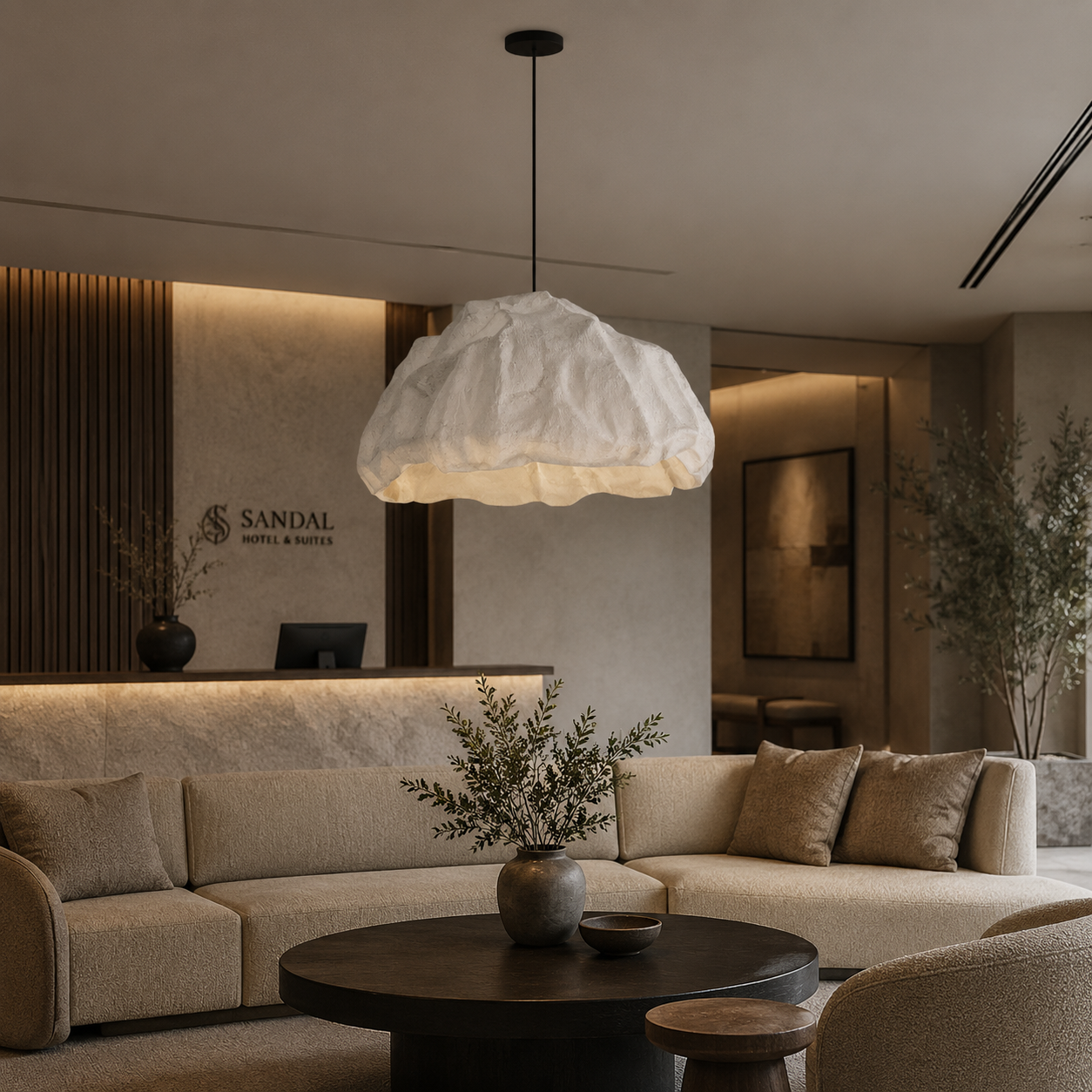 Fiberglass Ceiling Lamp -VL-TBS-329299 - Image 2