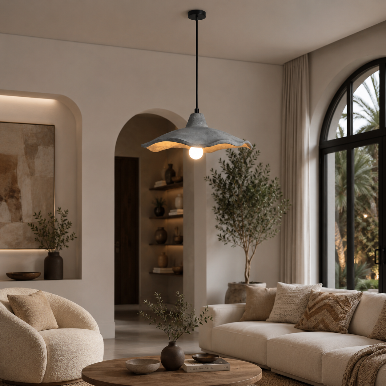 Fiberglass Ceiling Lamp -VL-TBS-363333 - Image 2