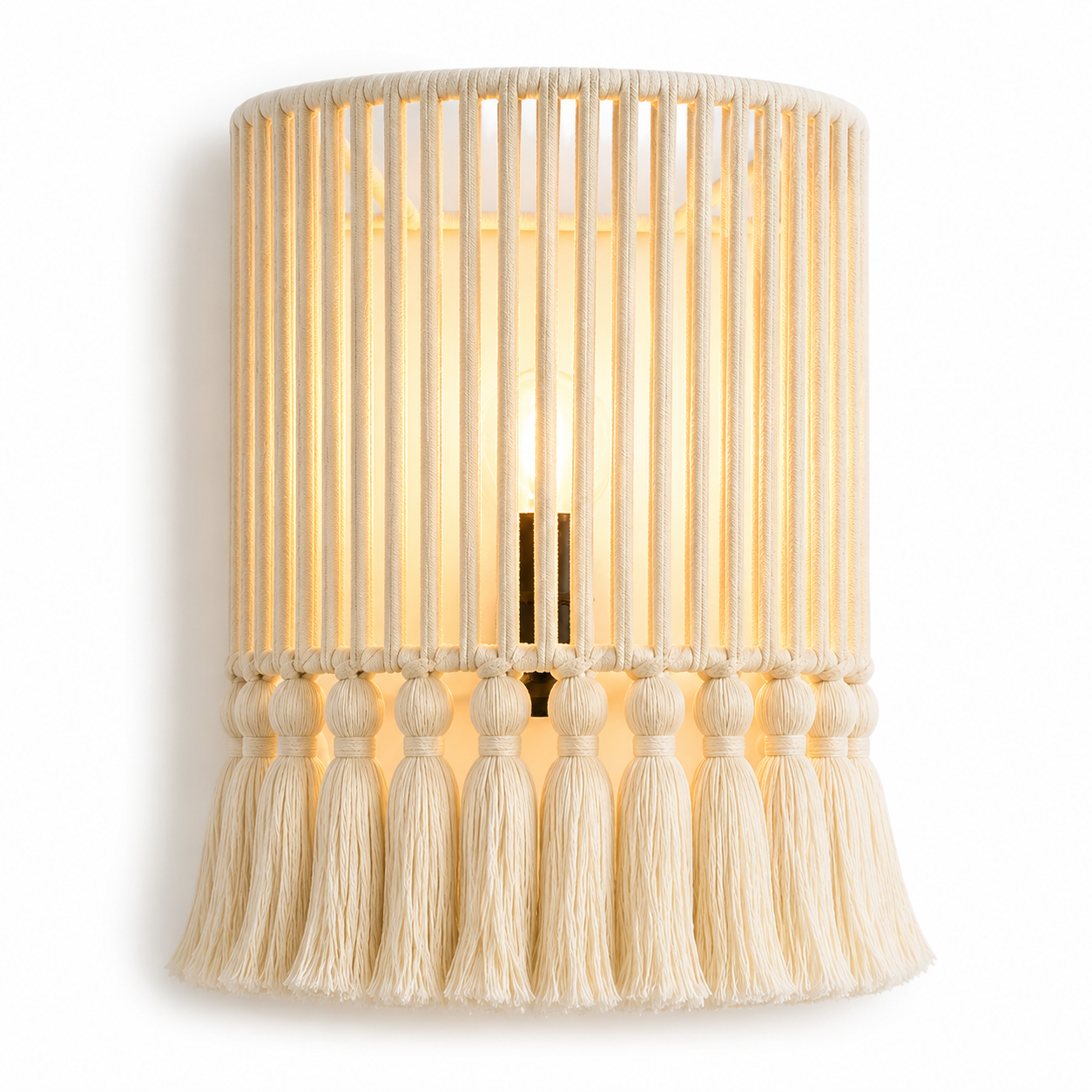 Makrami Boho Wall Lamp -VL-TBS-477447 - Image 4
