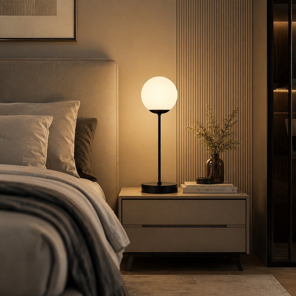 Modern Globe Table Lamp -VL-TBS-570540 - Image 2