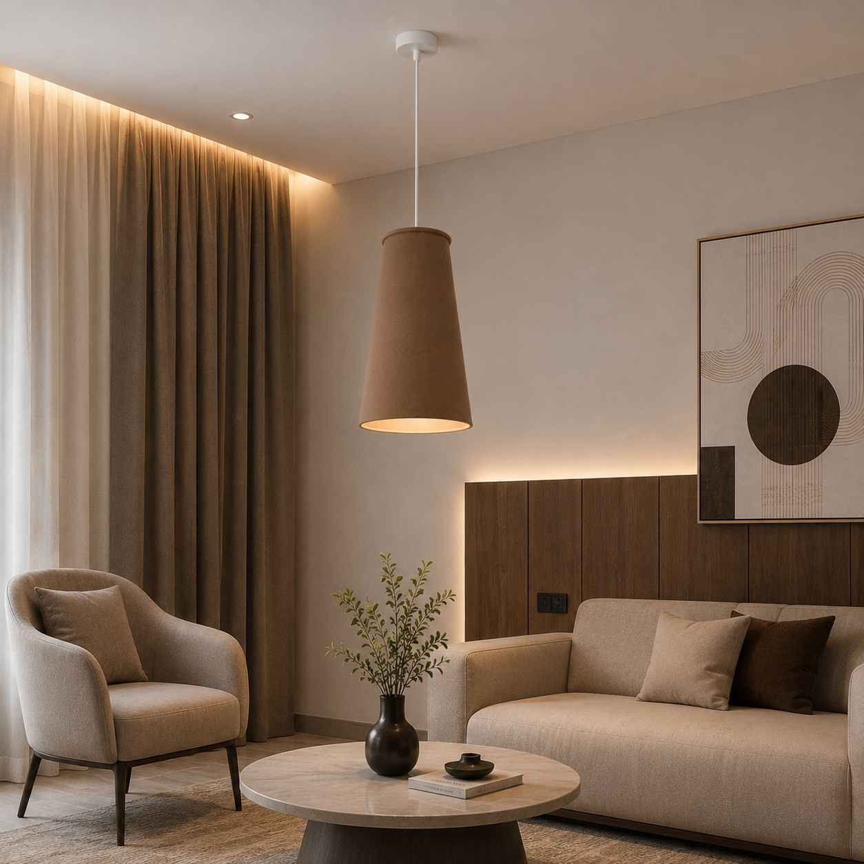 Fiberglass Ceiling Lamp -VL-TBS-341311 - Image 2