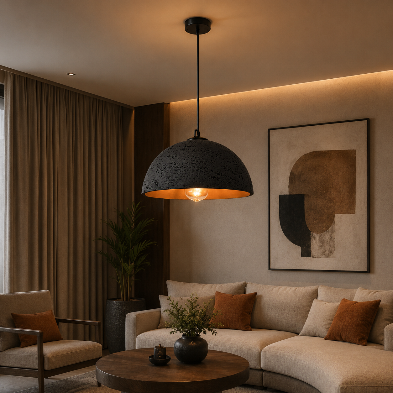 Fiberglass Ceiling Lamp -VL-TBS-337307 - Image 2