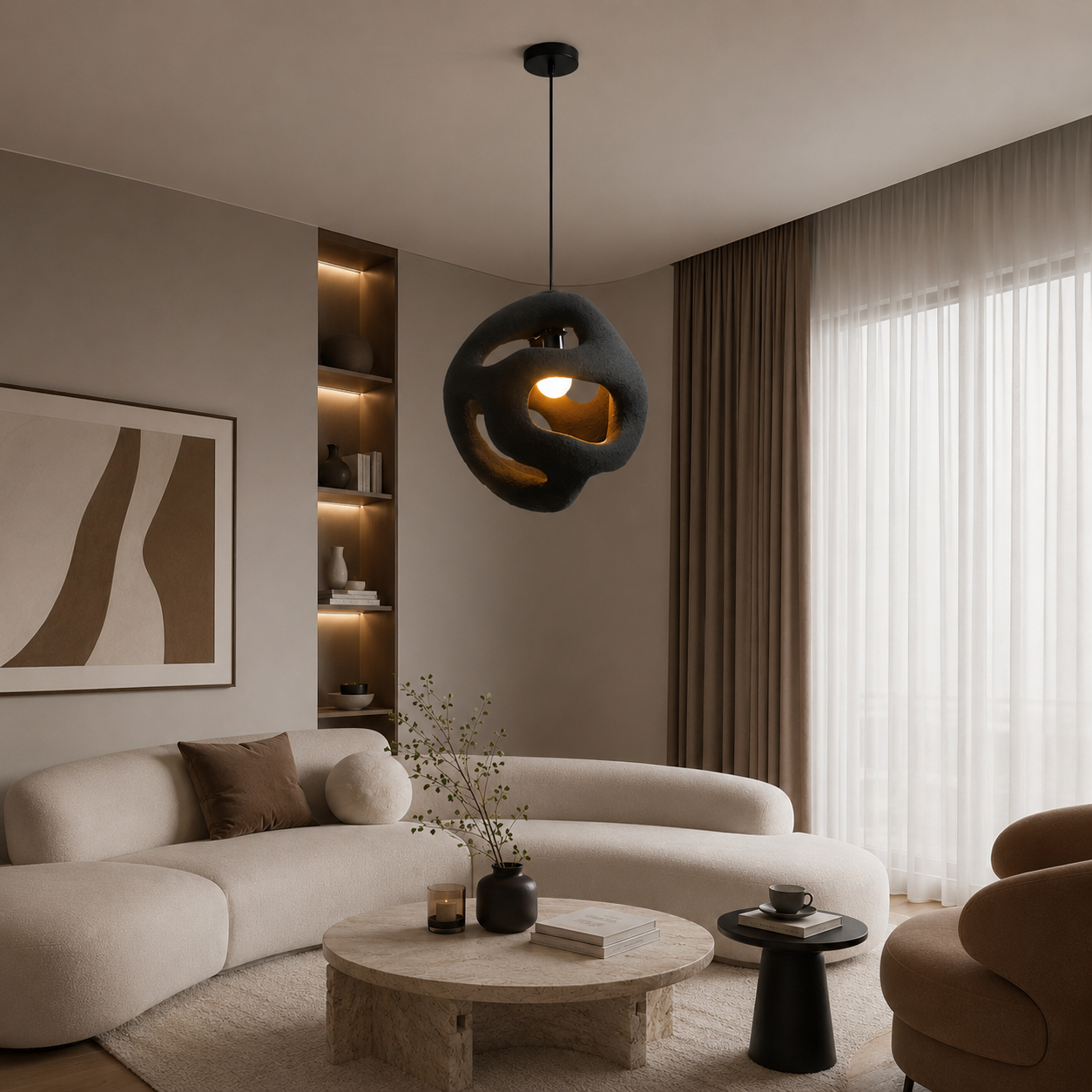Fiberglass Ceiling Lamp -VL-TBS-370340 - Image 2