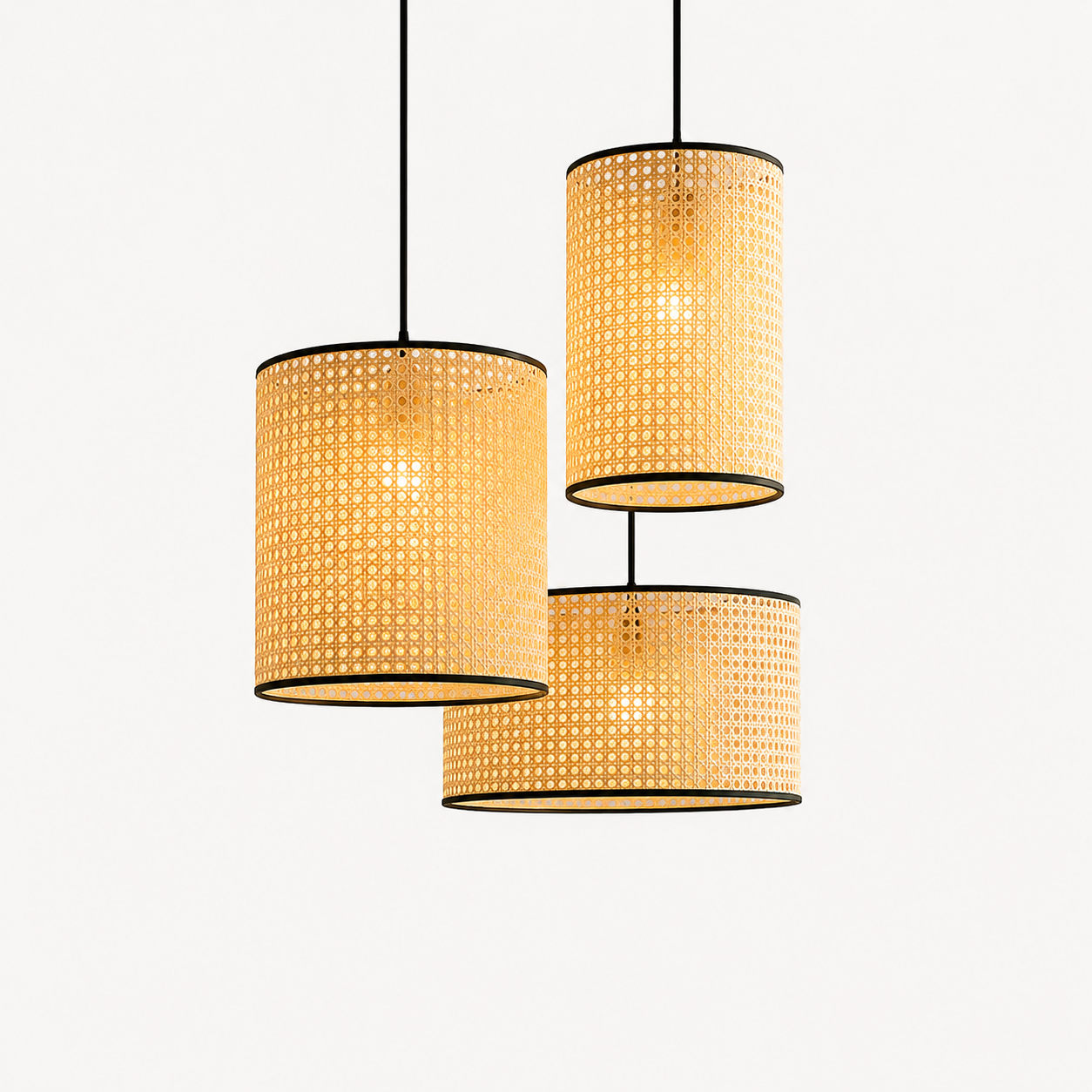 Rattan Boho Ceiling Lamp -VL-TBS-455425 - Image 2