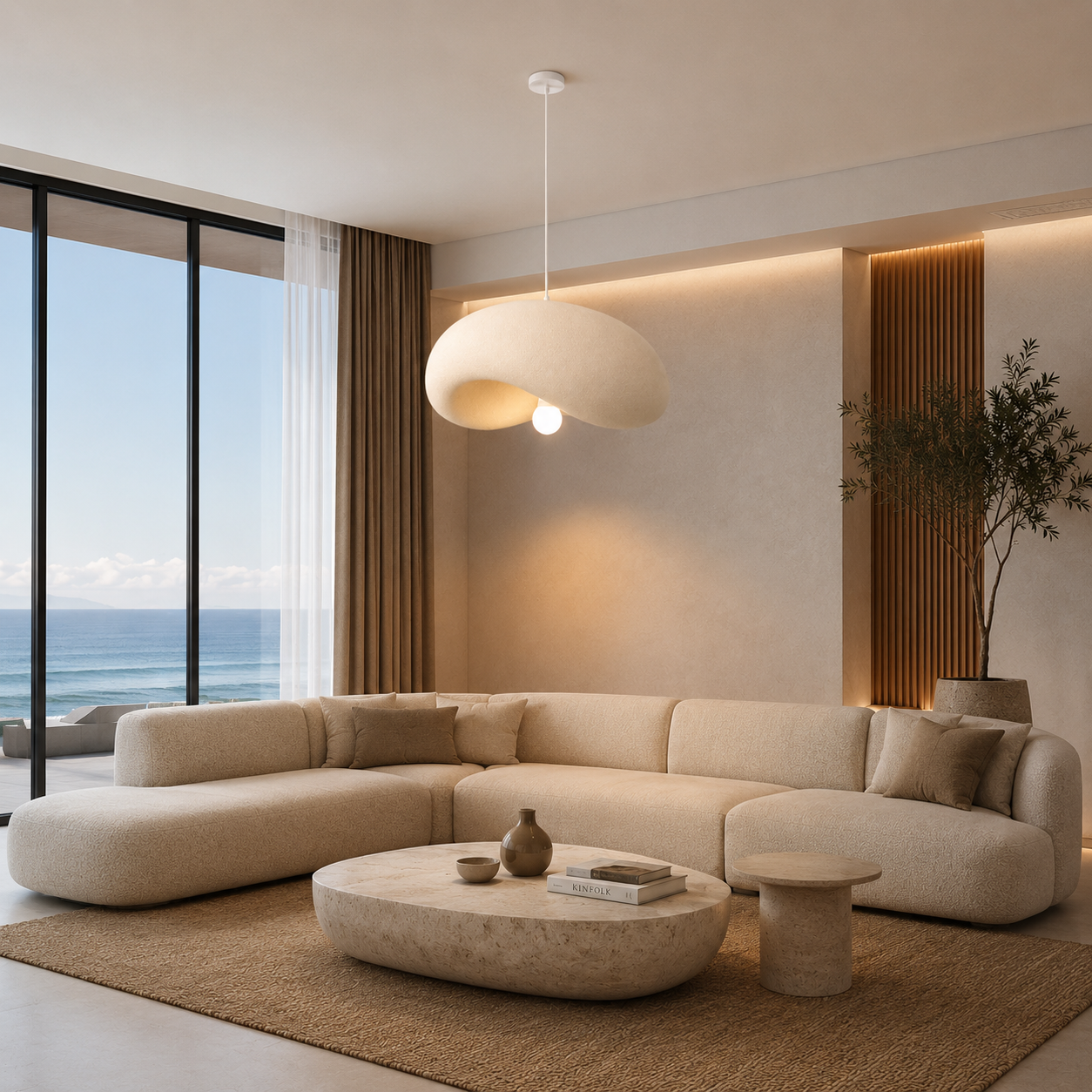Fiberglass Ceiling Lamp -VL-TBS-324294 - Image 2