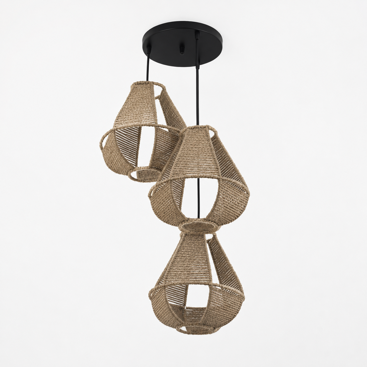 Burlap Boho Ceiling Lamp -VL-TBS-376346