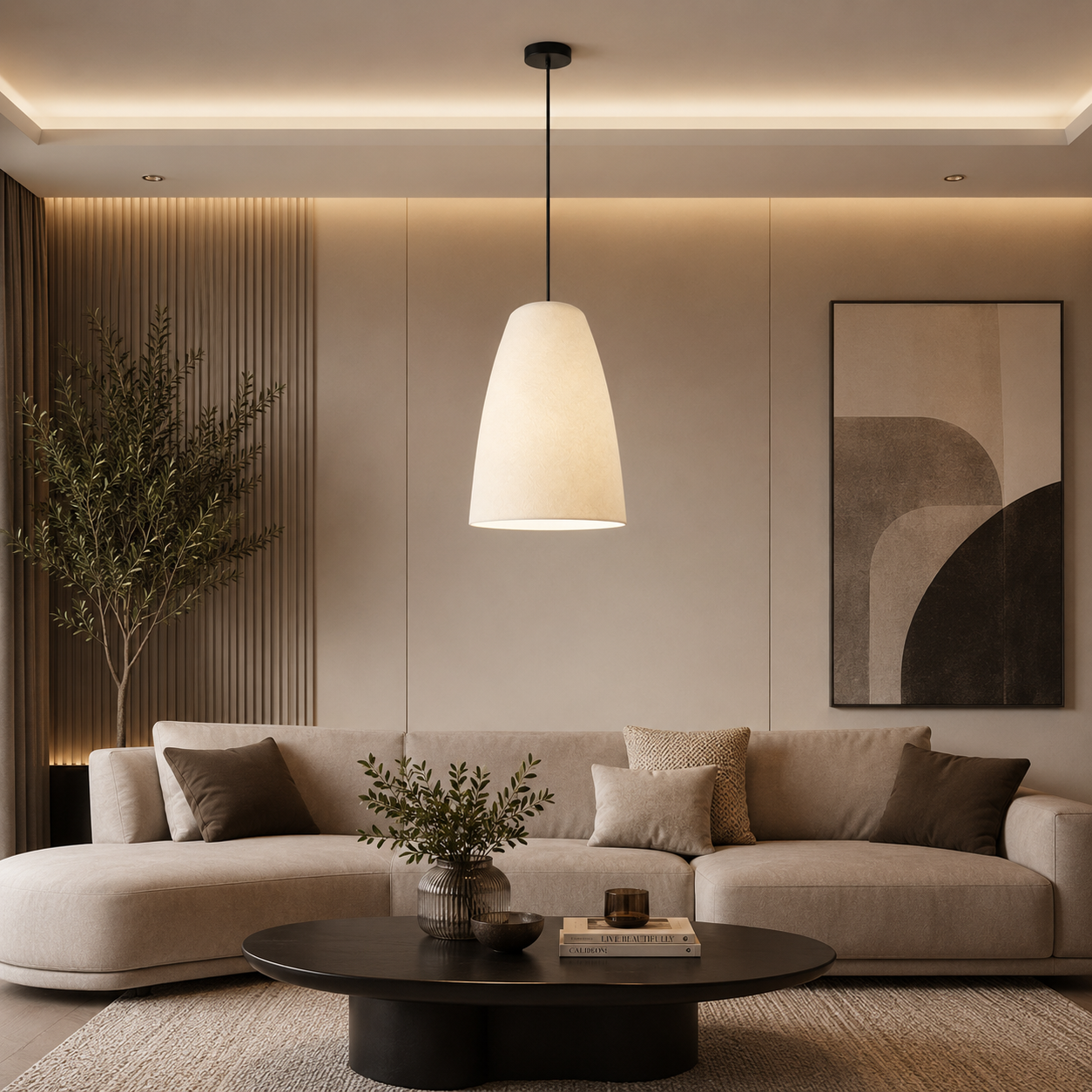 Fiberglass Ceiling Lamp -VL-TBS-318288 - Image 2