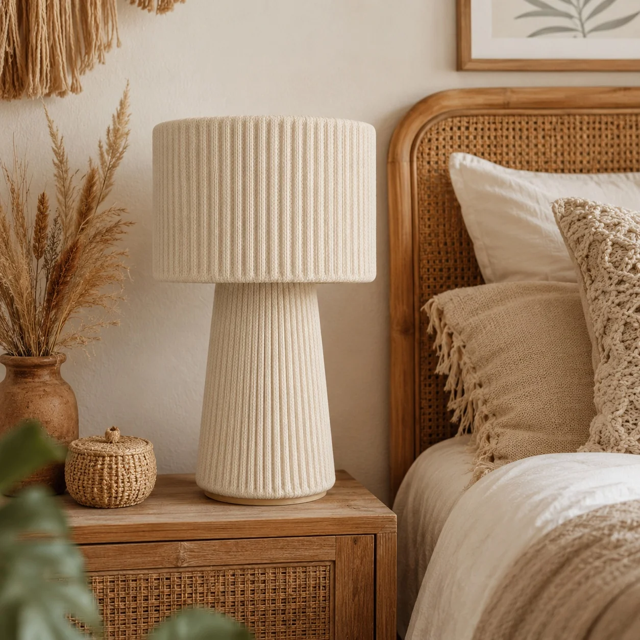 Makrami Boho Table Lamp -VL-TBS-2091059 - Image 2