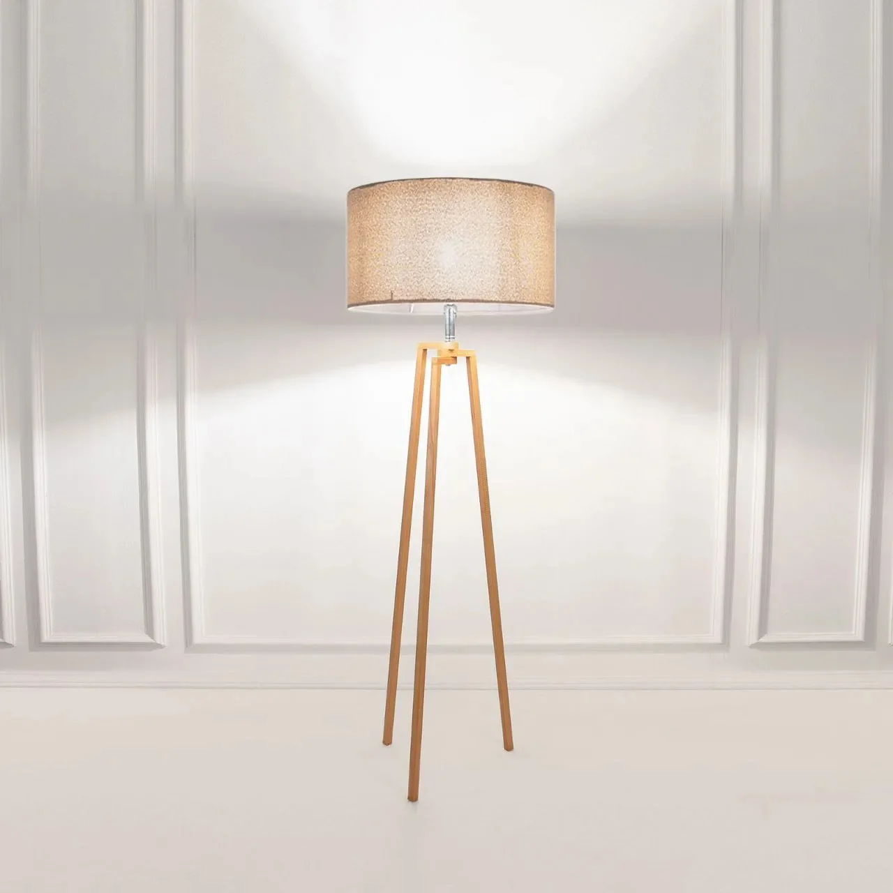 Rattan Boho Floor Lamp -VL-TBS-1063032 - Image 2