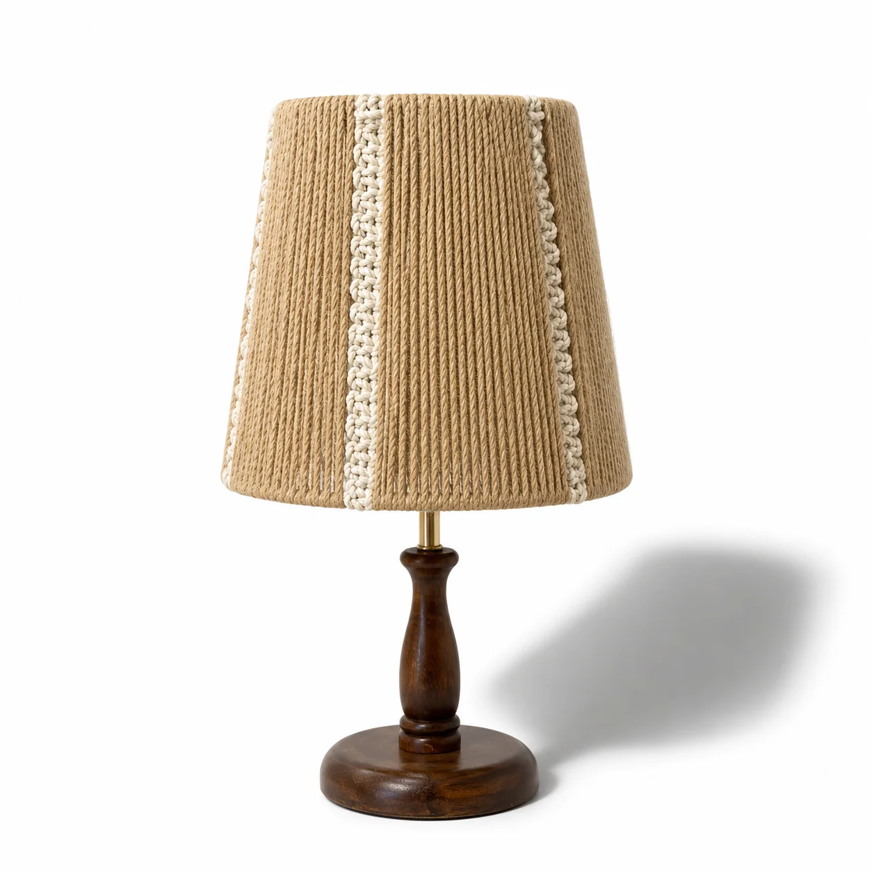 Burlap Boho Table Lamp -VL-TBS-896866