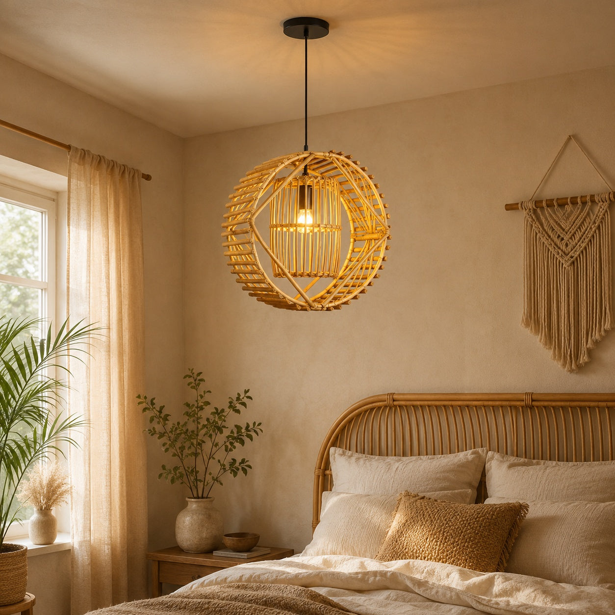 Bambo Boho Ceiling Lamp -VL-TBS-416386