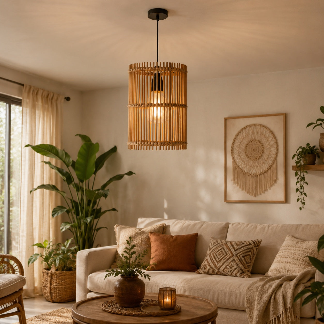 Bambo Boho Ceiling Lamp -VL-TBS-417387