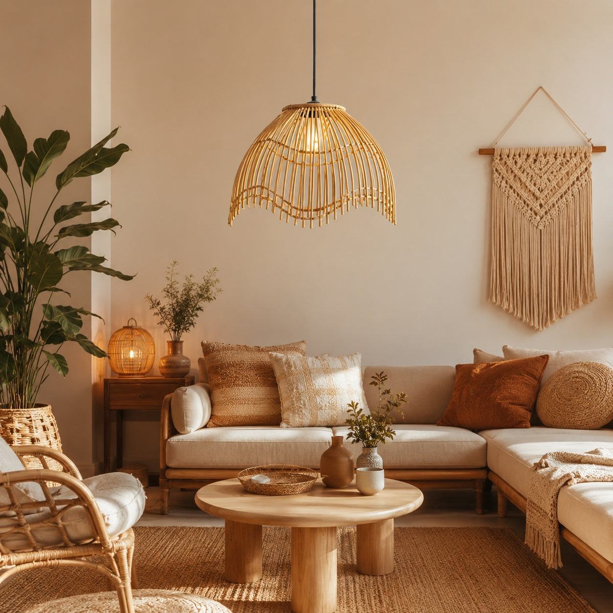 Bambo Boho Ceiling Lamp -VL-TBS-422392