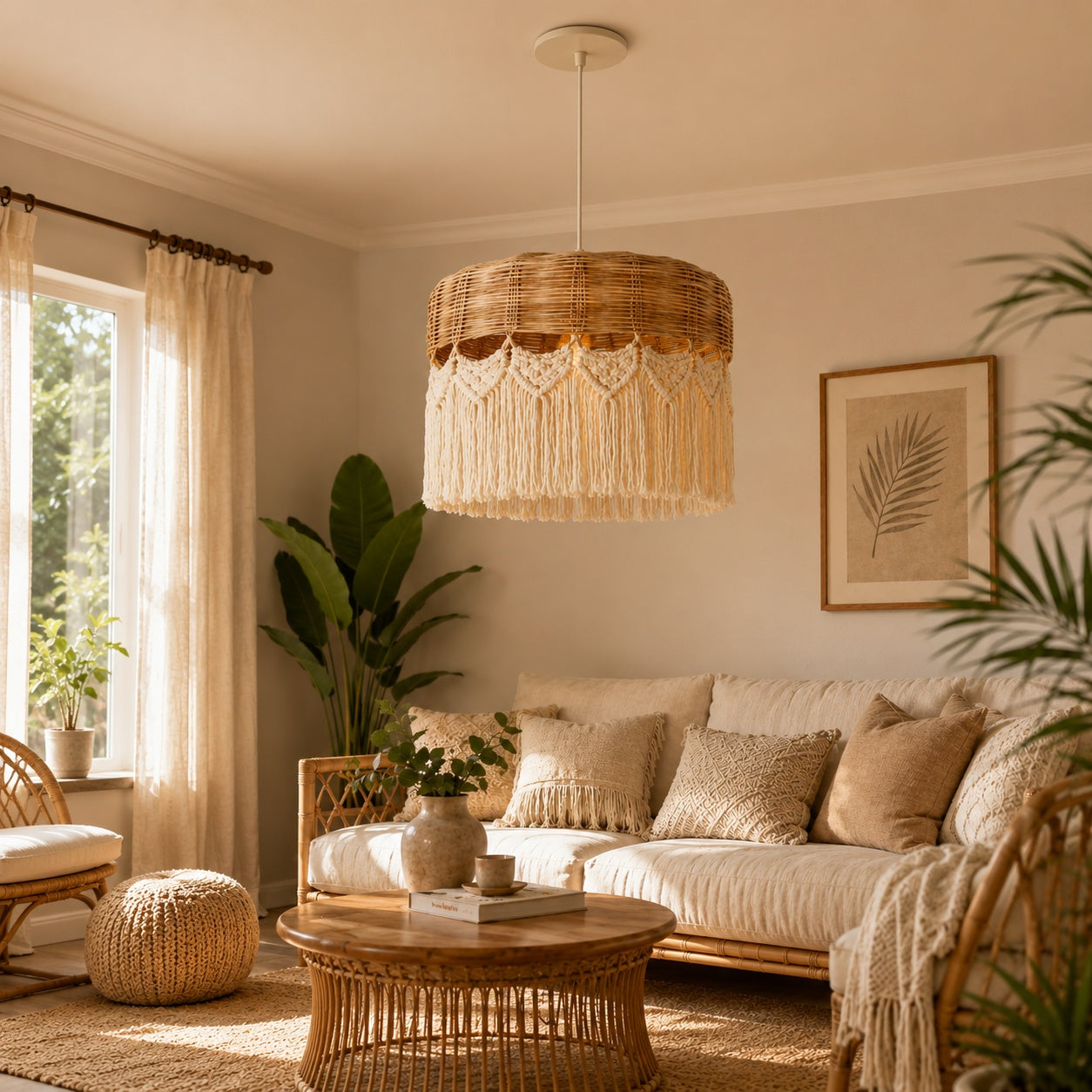 Bambo Boho Ceiling Lamp -VL-TBS-423393