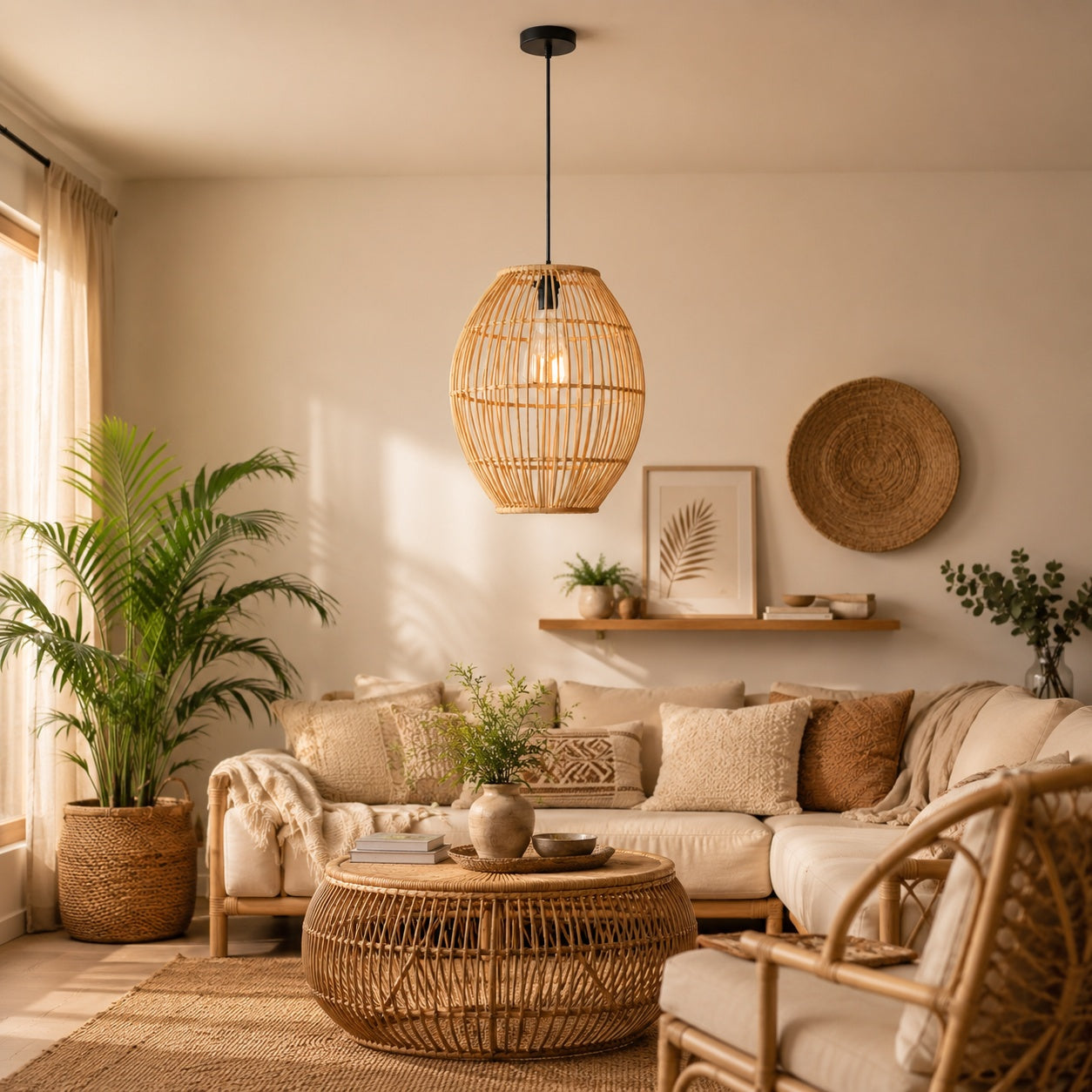 Bambo Boho Ceiling Lamp -VL-TBS-424394