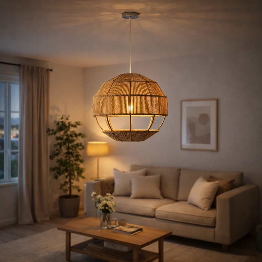 Burlap Boho Ceiling Lamp -VL-TBS-1528497 - Image 2