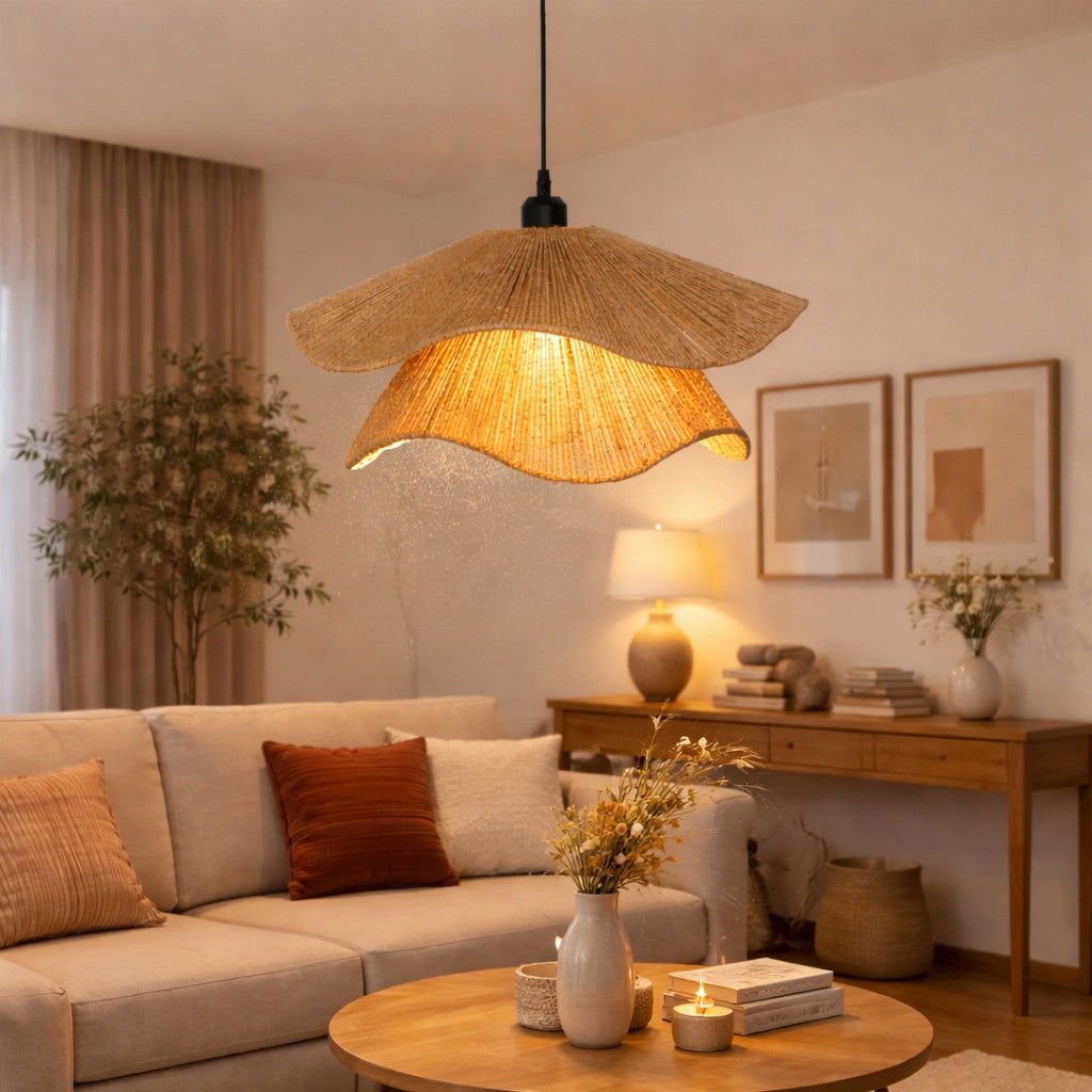 Burlap Boho Ceiling Lamp -VL-TBS-2362330 - Image 2
