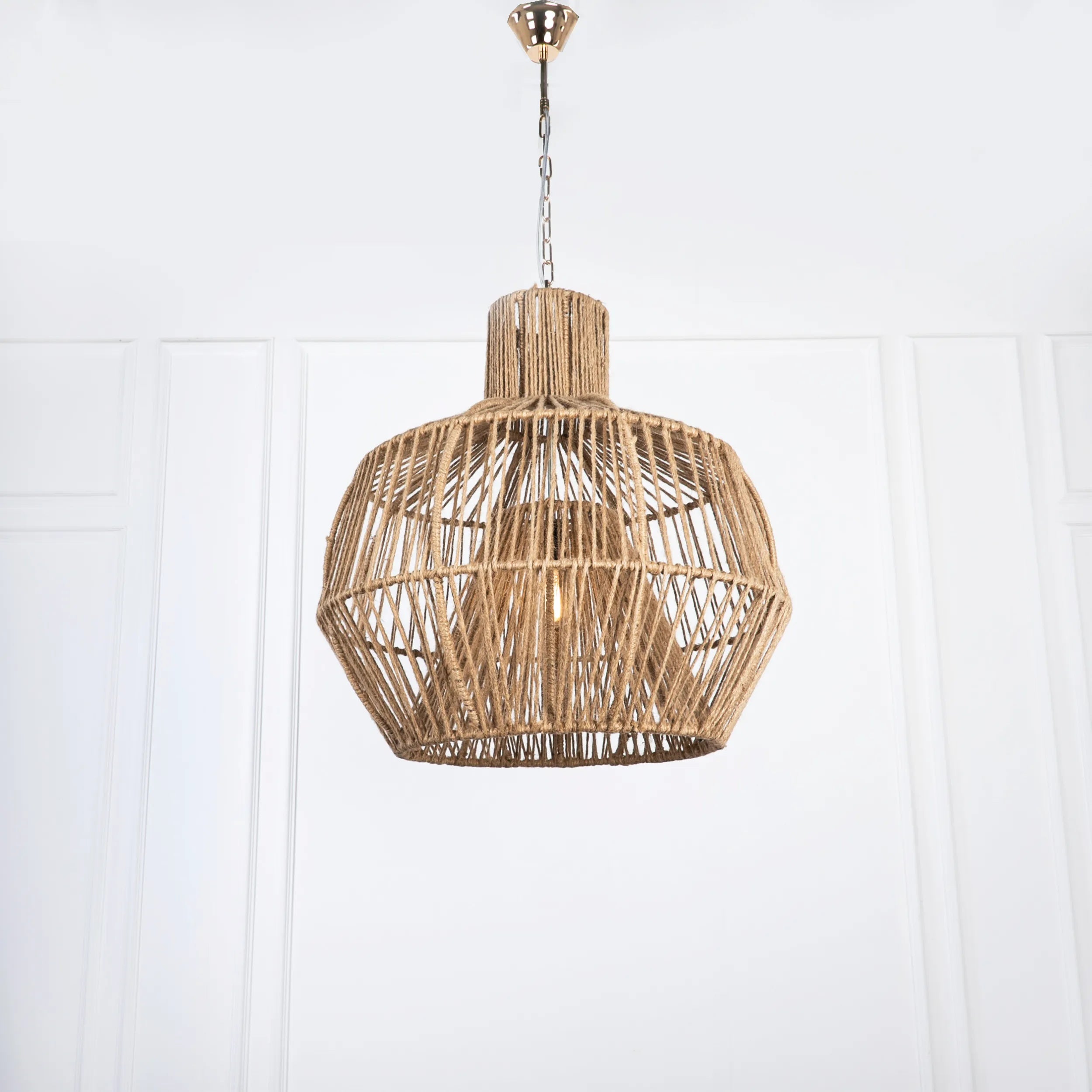 Burlap Boho Ceiling Lamp -VL-TBS-1519488