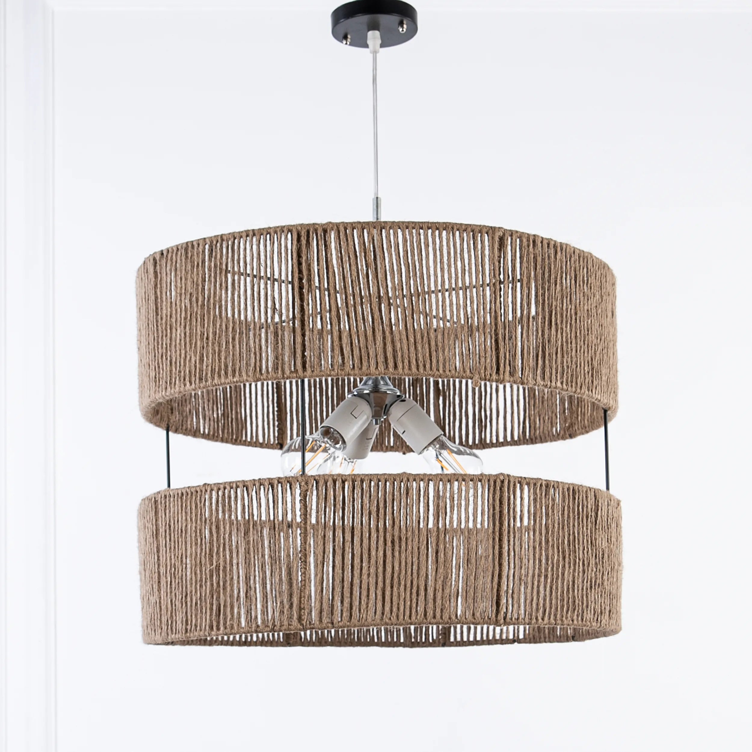 Burlap Boho Ceiling Lamp -VL-TBS-1511480