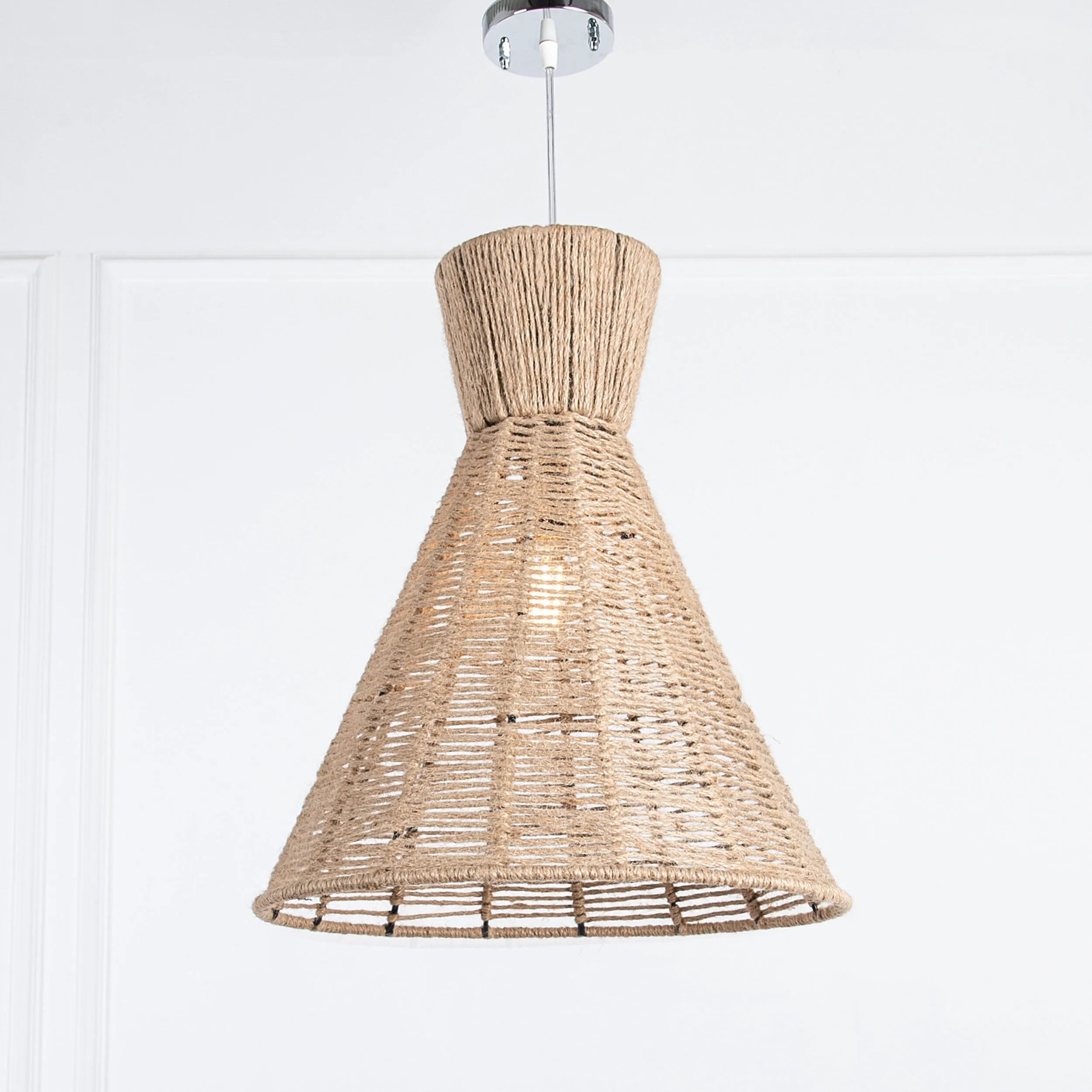 Burlap Boho Ceiling Lamp -VL-TBS-1500469