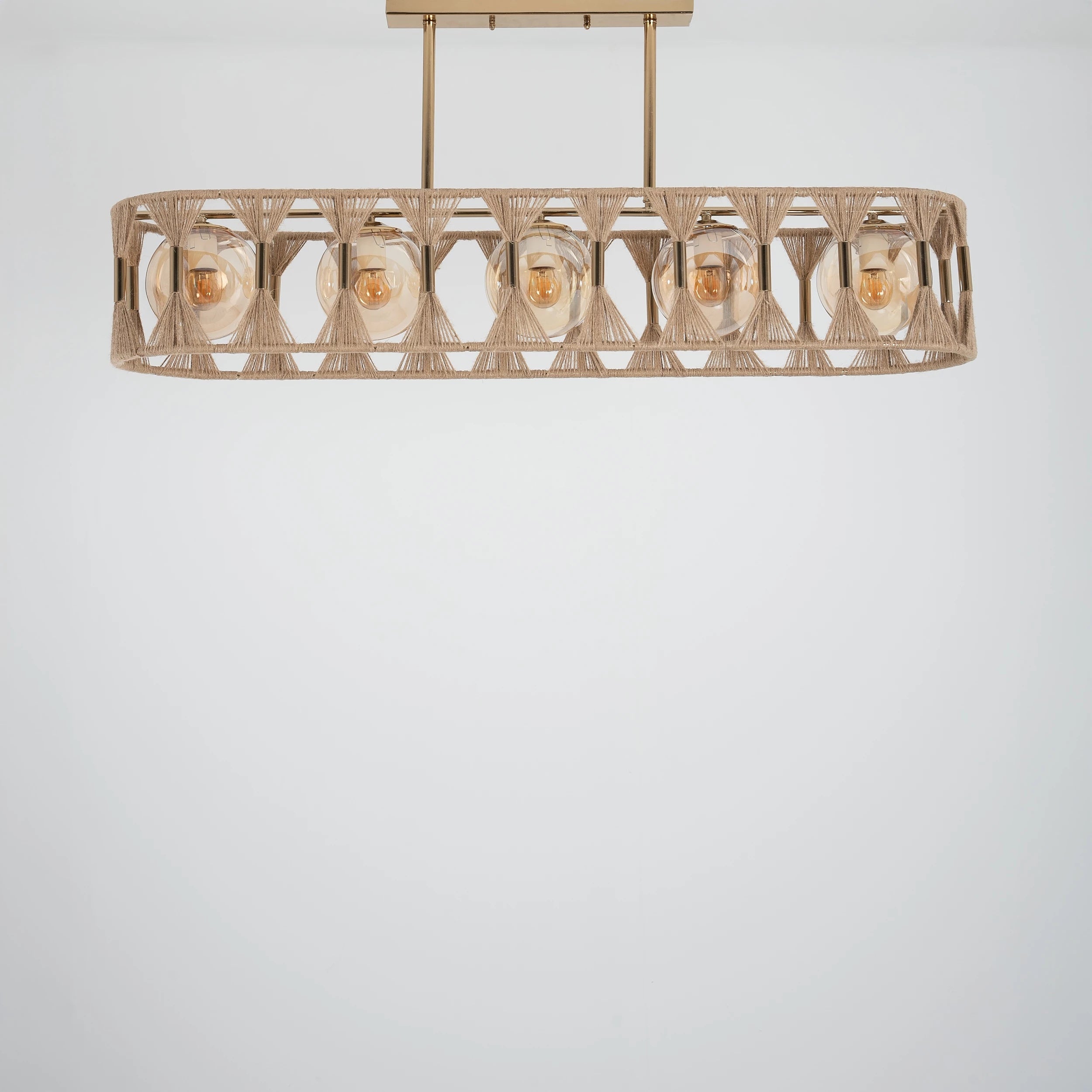 Burlap Boho Ceiling Lamp -VL-TBS-1493462