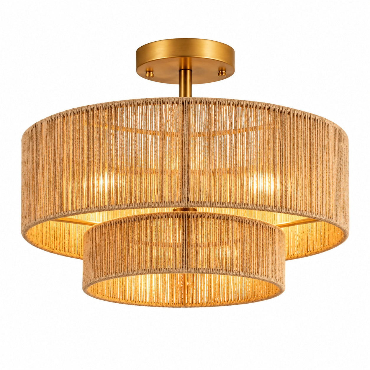 Burlap Boho Ceiling Lamp -VL-TBS-158128 - Image 3
