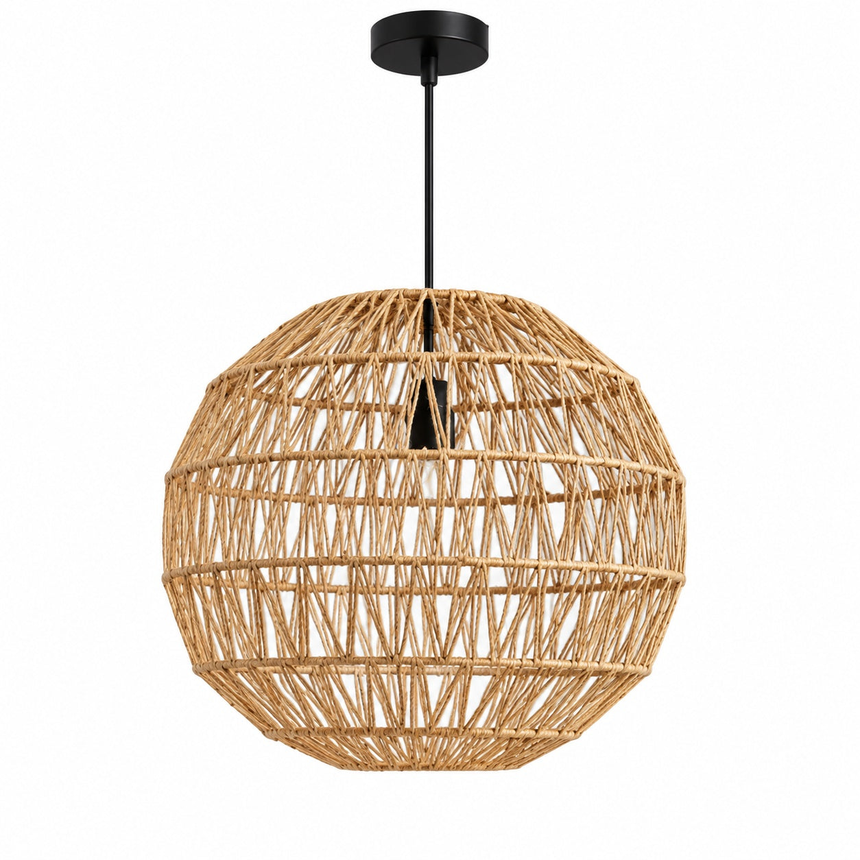 Burlap Boho Ceiling Lamp -VL-TBS-163133