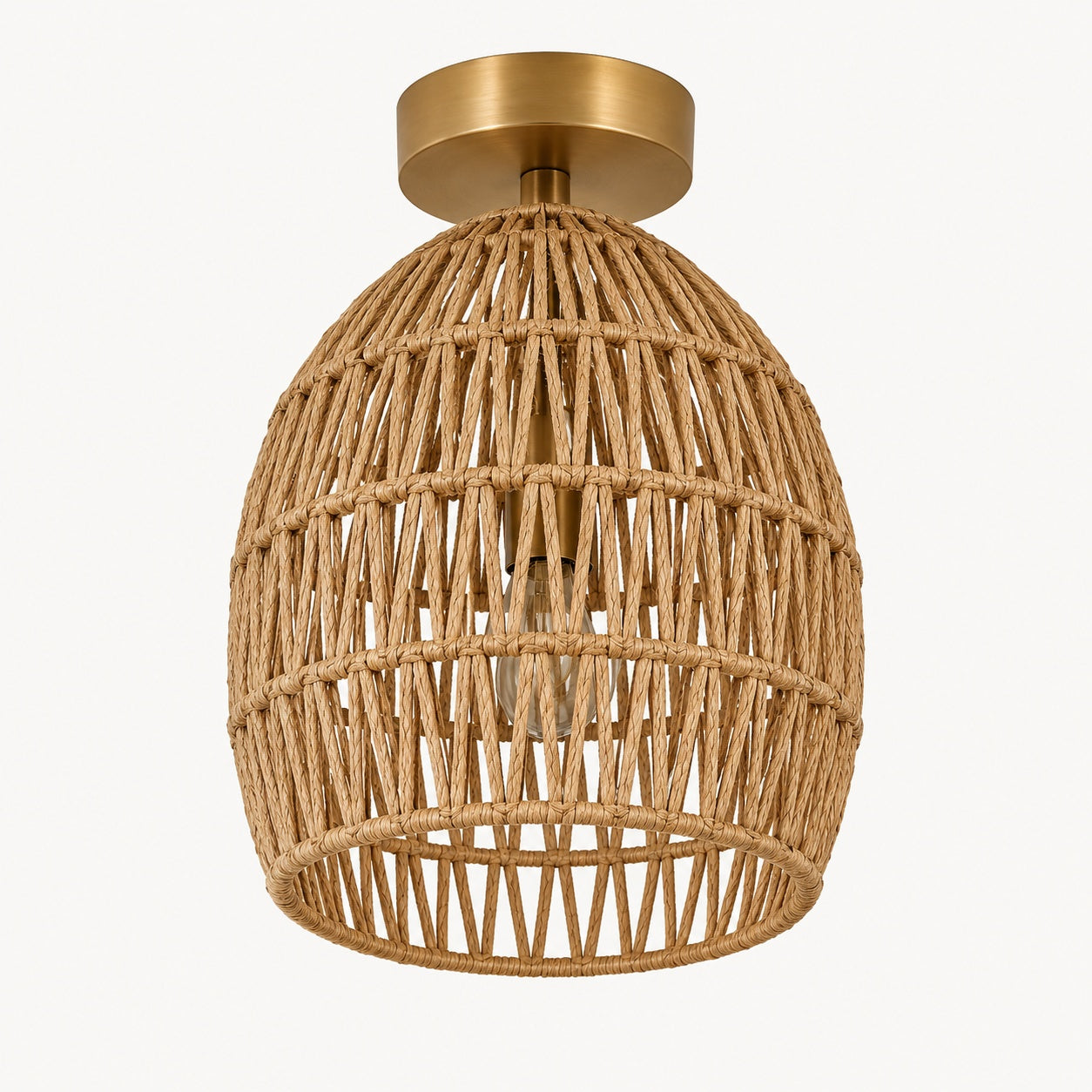 Burlap Boho Ceiling Lamp -VL-TBS-180150