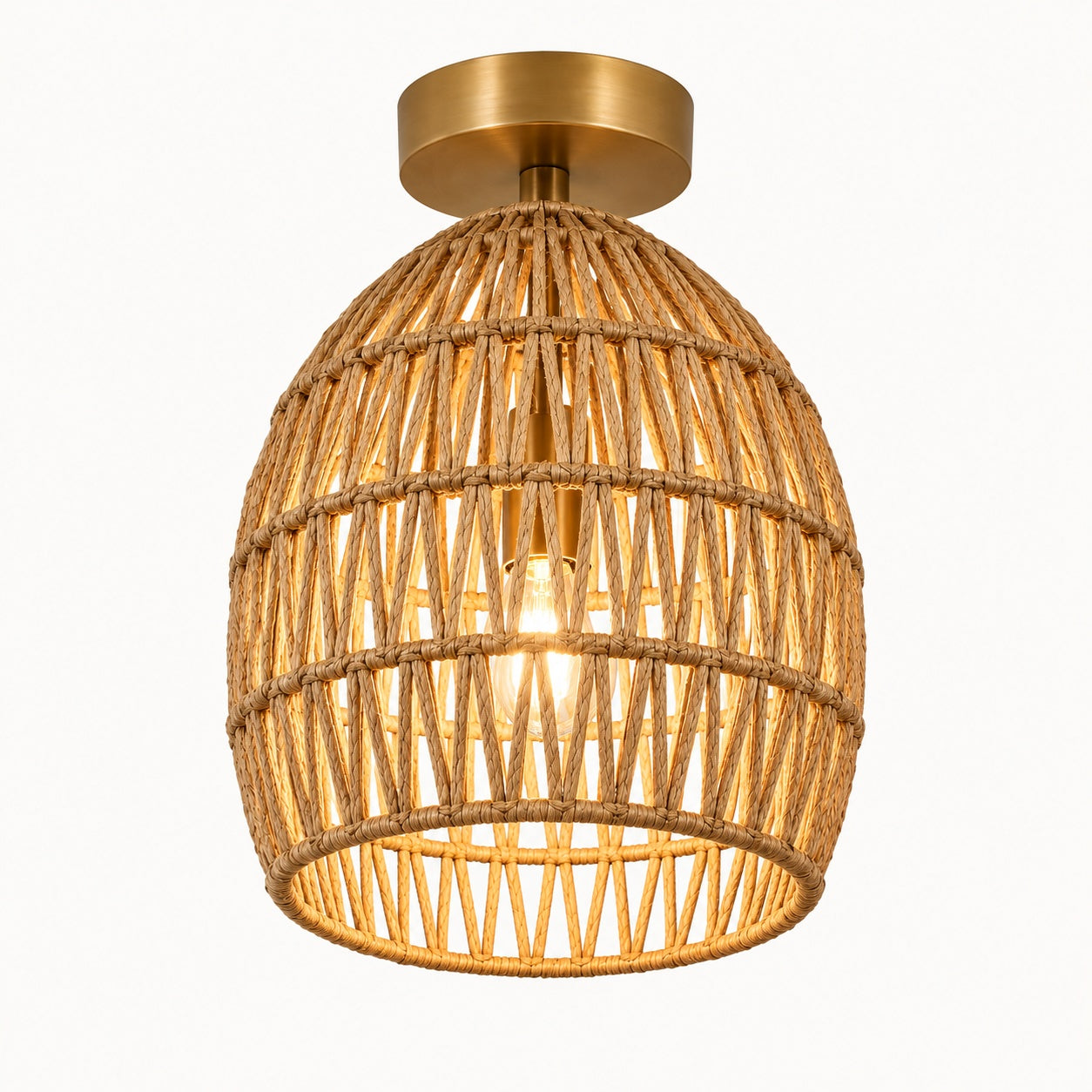 Burlap Boho Ceiling Lamp -VL-TBS-180150 - Image 3