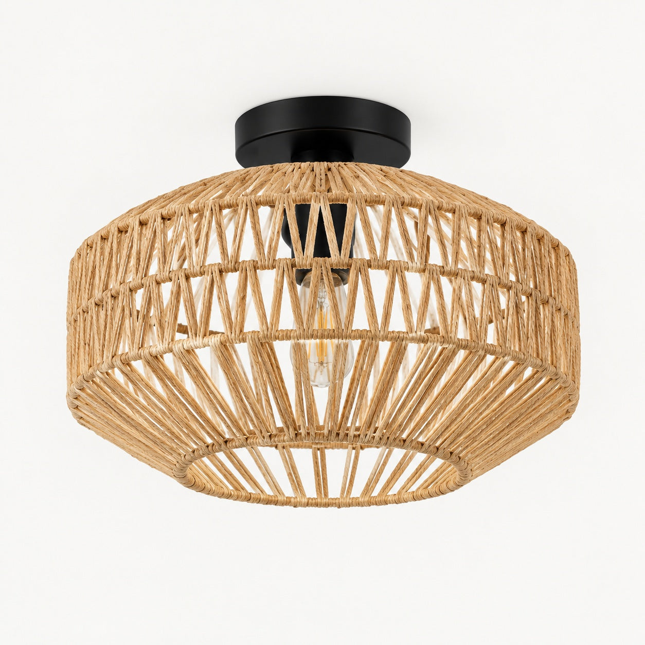 Burlap Boho Ceiling Lamp -VL-TBS-179149