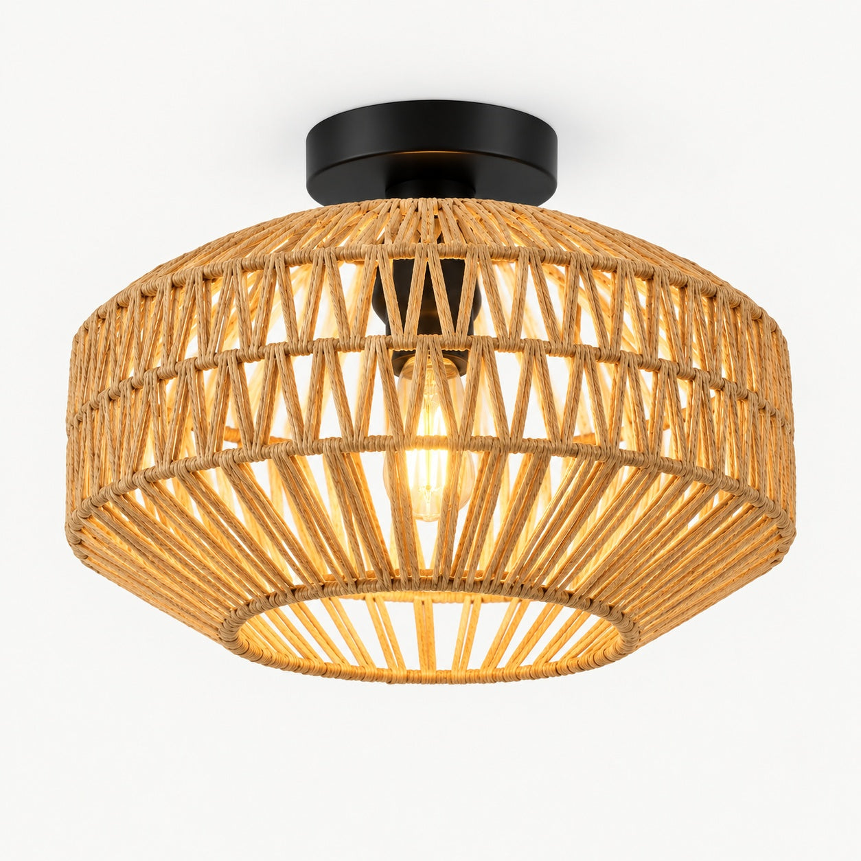 Burlap Boho Ceiling Lamp -VL-TBS-179149 - Image 3