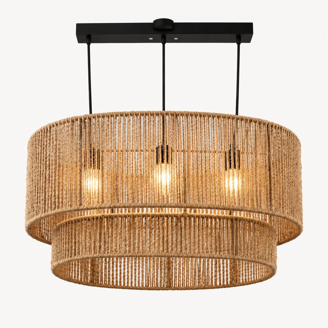 Burlap Boho Ceiling Lamp -VL-TBS-185155 - Image 3