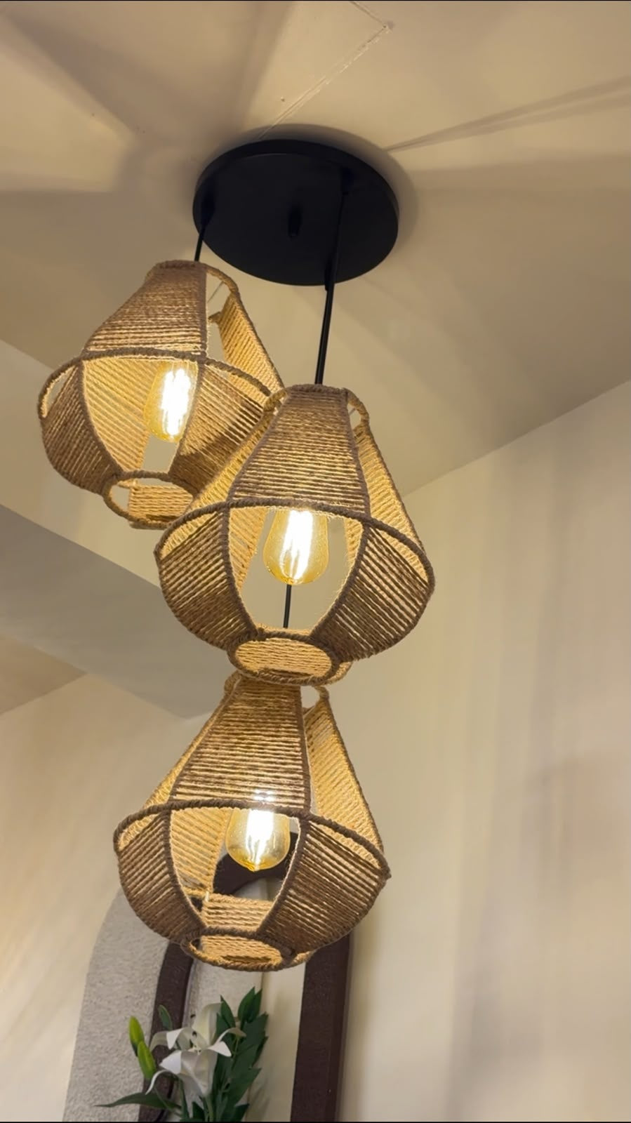 Burlap Boho Ceiling Lamp -VL-TBS-376346 - Image 3
