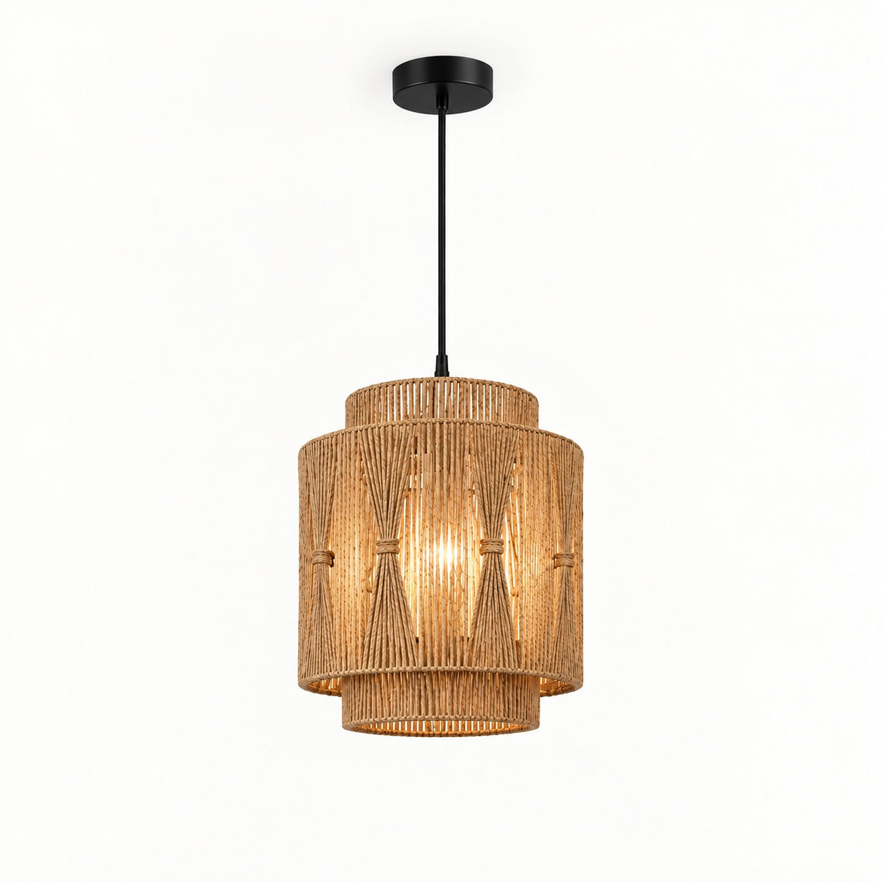 Burlap Boho Ceiling Lamp -VL-TBS-188158 - Image 3